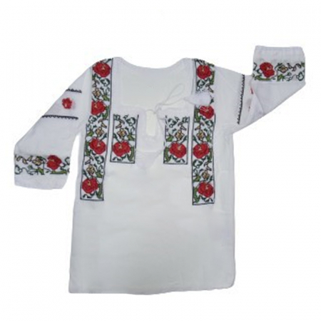 Bluze fete - Bluza tip ie 3/4 pentru fete Mini Junior MRI-29, Alb