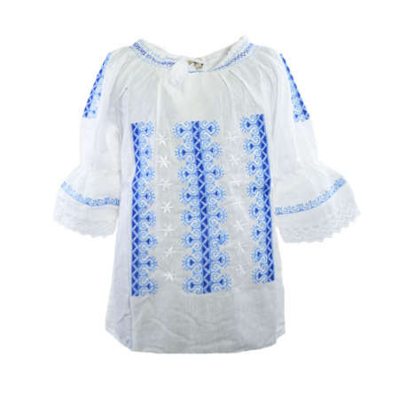Bluze fete - Bluza tip ie 3/4 pentru fete Mini Junior MRI-17, Alb