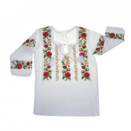 Bluze fete - Bluza tip ie 3/4 pentru fete Mini Junior MRI-30, Alb