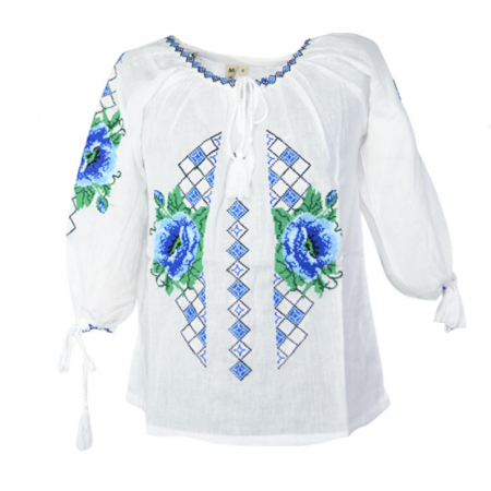 Bluze fete - Bluza tip ie 3/4 pentru fete Mini Junior MRI-12, Alb