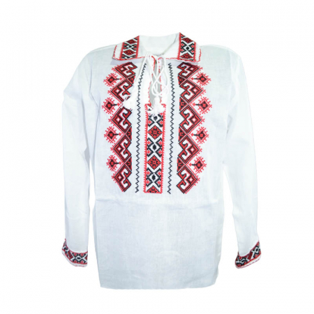 Bluze cu maneci lungi - Bluza tip ie cu maneca lunga pentru baieti Mini Junior MRI-19, Alb