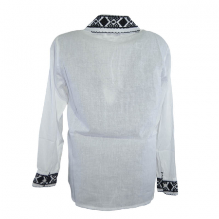 Bluza tip ie cu maneca lunga pentru baieti Mini Junior MRI-20, Alb [1]