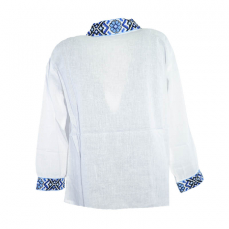 Bluza tip ie cu maneca lunga pentru baieti Mini Junior MRI-21, Alb [1]
