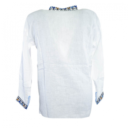 Bluza tip ie cu maneca lunga pentru baieti Mini Junior MRI-22, Alb [1]