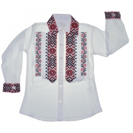 Bluze cu maneci lungi - Bluza tip ie cu maneca lunga pentru baieti Mini Junior MRI-24, Alb