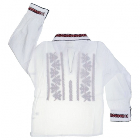 Bluza tip ie cu maneca lunga pentru baieti Mini Junior MRI-31, Alb [1]