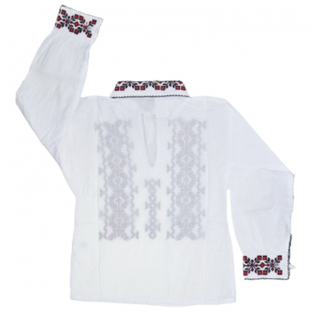 Bluza tip ie cu maneca lunga pentru baieti Mini Junior MRI-32, Alb [1]