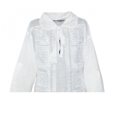 Bluza tip ie pentru baieti Mini Junior MRI-8, Alb [2]