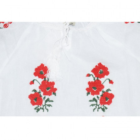Bluza tip ie pentru fete Mini Junior MRII-1, Alb [2]