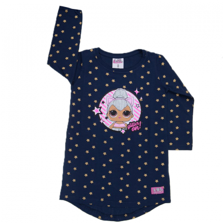 Bluze fete - Bluza cu maneca lunga pentru fete E Plus M LOL BNK-1-98, Bleumarin