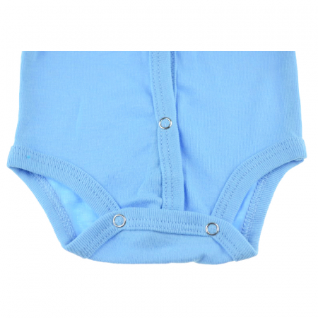 Body cu maneca lunga pentru baieti Pifou Model 11 M11-AL-46-50, Albastru [1]