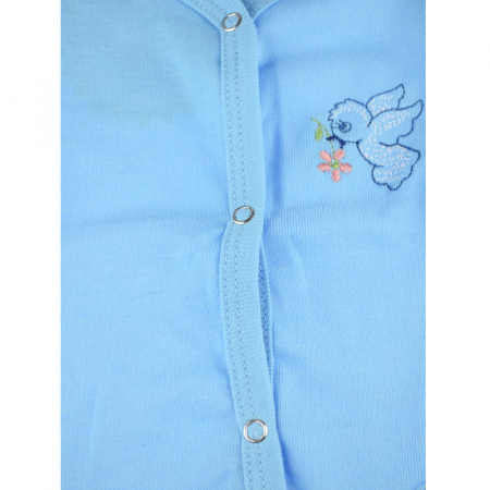 Body cu maneca lunga pentru baieti Pifou Model 11 M11-AL-46-50, Albastru [2]