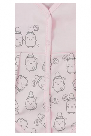 Body cu maneca lunga pentru fete Butelki Koala 06-694R_62 cm, Roz [1]