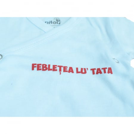 Body cu maneca lunga pentru copii Pifou Model 10 M10-1A-54-58-cm, Alb [2]
