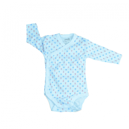 Body-uri baieti - Body cu maneca lunga pentru copii Pifou Model 10 M10-A18-56, Multicolor