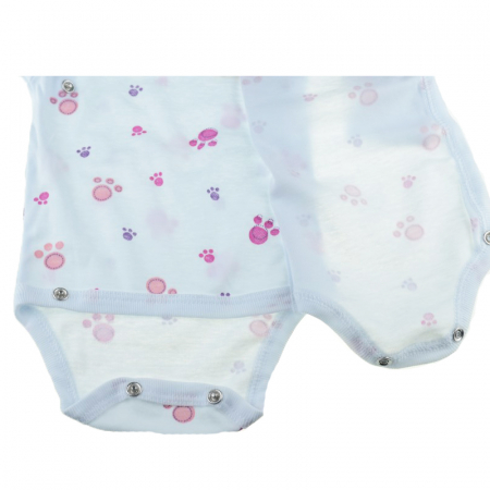 Body cu maneca lunga pentru fete Pifou Model 10 ML M10ML-A2-56, Alb [1]