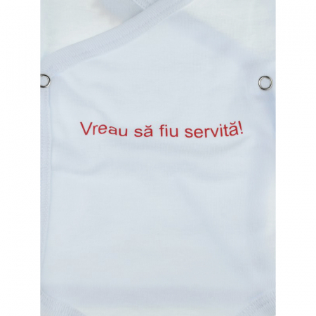 Body cu maneca lunga pentru fete Pifou Model 10 ML M10ML2-A1-66-70-cm, Alb [2]