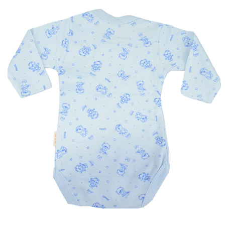 Body cu maneca lunga pentru baieti BabyToo 7083-4-80, Albastru [1]
