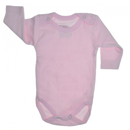 Îmbrăcăminte fete - Body cu maneca lunga pentru fete BabyToo BB1511R, Roz
