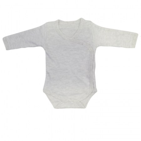 Body-uri baieti - Body cu maneca lunga pentru baieti Baleno BBY-9, Gri