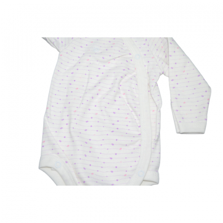 Body cu maneca lunga pentru fete Mini Junior CA52427, Alb [1]