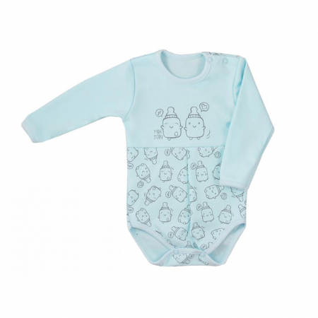 Body-uri baieti - Body cu maneca lunga pentru baieti Koala Butelki 06-695_74 cm, Albastru
