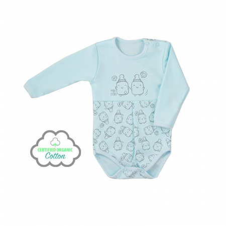 Body cu maneca lunga pentru baieti Koala Butelki 06-695_74 cm, Albastru [1]