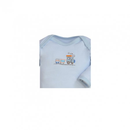 Body-uri baieti - Body cu maneca lunga pentru baieti Koala Train A01-091A_68 cm, Albastru