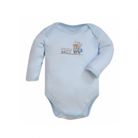 Body-uri baieti - Body cu maneca lunga pentru baieti Koala Train A01-091A-74-cm, Albastru