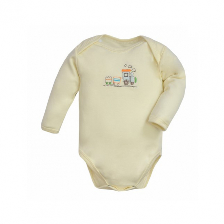 Body cu maneca lunga pentru baieti Koala Train A01-091C_68 cm, Crem [1]