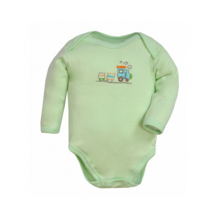 Body-uri baieti - Body cu maneca lunga pentru baieti Koala Train A01-091V-62-cm, Verde