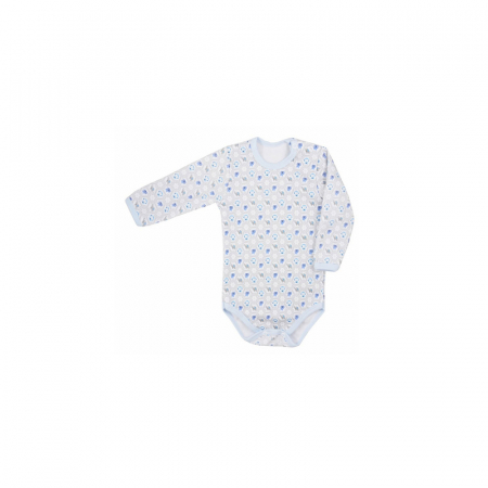 Body-uri baieti - Body cu maneca lunga pentru baieti Koala Dzungla 05-738-A-80-cm, Alb