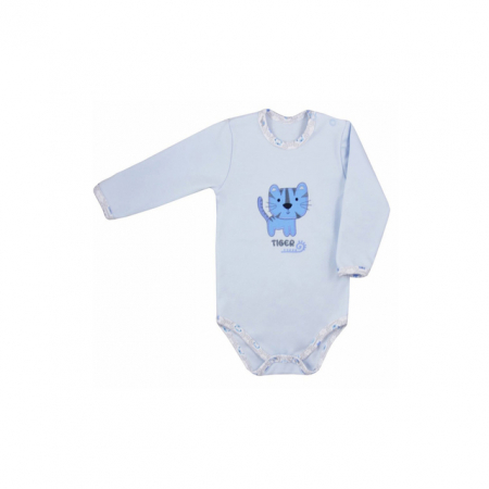 Body-uri baieti - Body cu maneca lunga pentru baieti Koala Dzungla 05-738-AL-74-cm, Albastru
