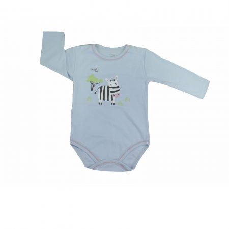 Body-uri baieti - Body cu maneca lunga pentru baieti Koala Happy Baby 07-499A_74 cm, Albastru