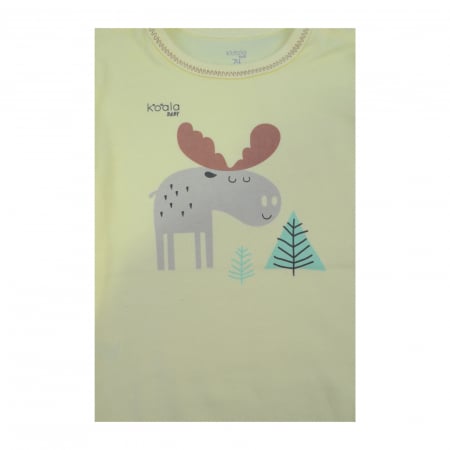 Body cu maneca lunga pentru baieti Koala Happy Baby 07-499GN_74 cm-2332, Galben [2]