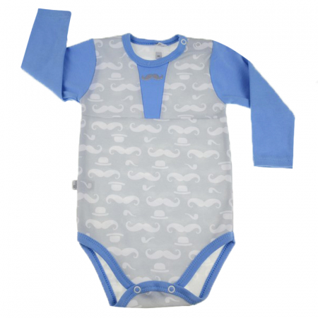 Body-uri baieti - Body cu maneca lunga pentru baieti Koala Hipster 04-939G-80-cm, Gri