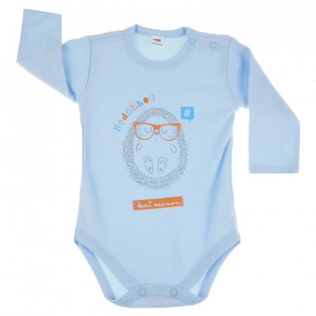 Body-uri baieti - Body cu maneca lunga pentru baieti Koala Igielka T1-600A_86 cm, Albastru