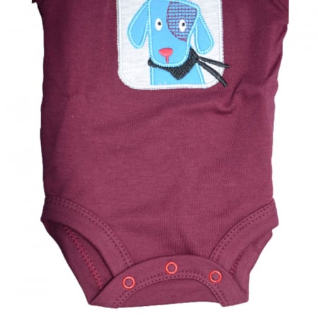 Body cu maneca lunga pentru baieti Koala Jumbo 02-484-V, Visiniu [2]