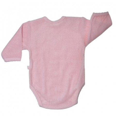 Body cu maneca lunga pentru fete Koala Bobas  K740, Roz [1]