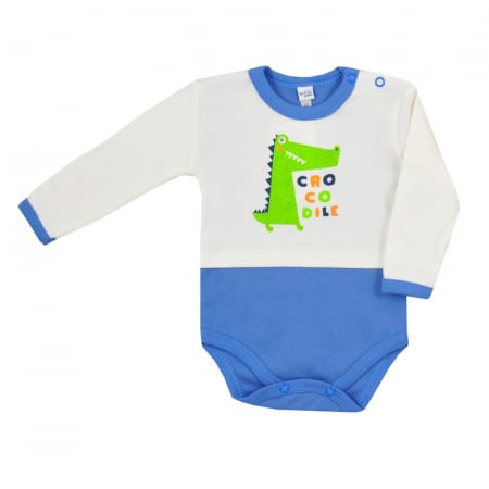 Body-uri baieti - Body cu maneca lunga pentru baieti Koala Play Time 3818A-80-cm, Albastru