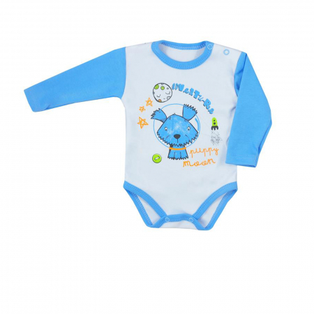 Body-uri baieti - Body cu maneca lunga pentru baieti Koala Puppy T1-507A_86 cm, Alb