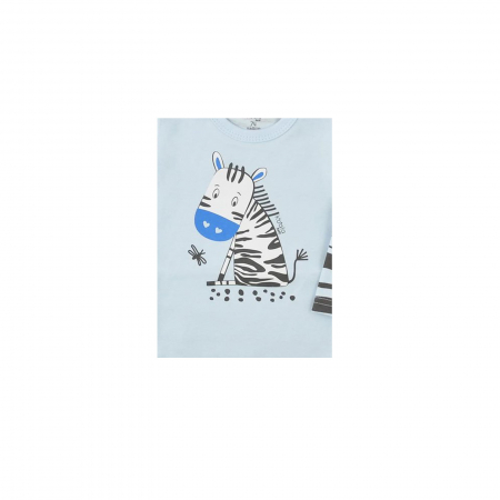 Body cu maneca lunga pentru baieti Koala Sawanna 08-058A_68 cm, Albastru [1]