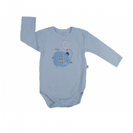 Body-uri baieti - Body cu maneca lunga pentru baieti Koala Tasmania 08-632A_74 cm, Albastru