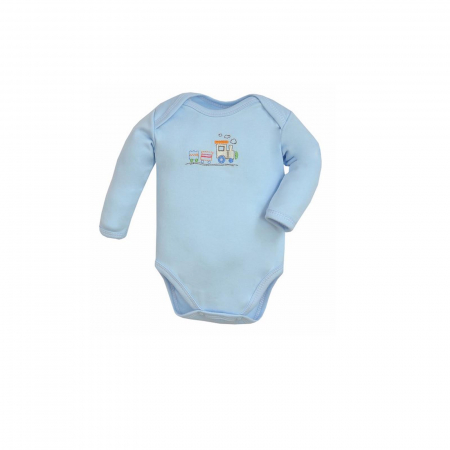 Body-uri baieti - Body cu maneca lunga pentru baieti Koala Train A01-091AB_62 cm, Albastru