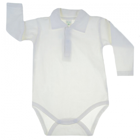 Body-uri baieti - Body cu maneca lunga pentru baieti Malgosia MGS3C-86-cm, Crem