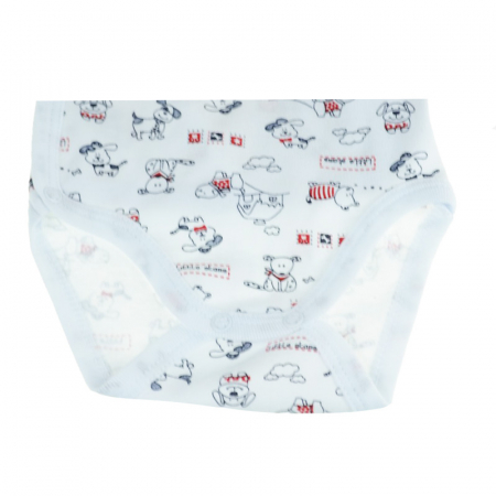 Body cu maneca lunga pentru baieti Mic Pitic Bd102-62-cm, Alb [1]