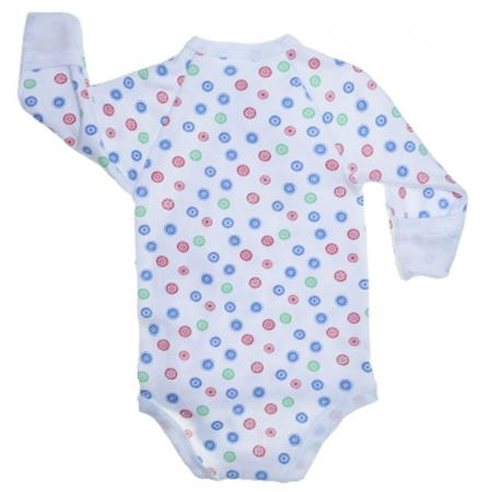 Body cu maneca lunga pentru copii Mini Junior 220124-2, Alb [1]