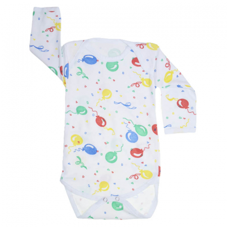 Îmbrăcăminte fete - Body cu maneca lunga pentru copii Mini Junior 80323-M, Multicolor