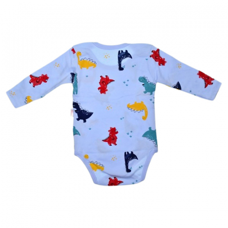 Body cu maneca lunga, pentru baieti, Mini Junior BD2910A, Albastru [2]