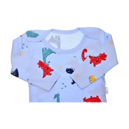 Body cu maneca lunga, pentru baieti, Mini Junior BD2910A, Albastru [1]